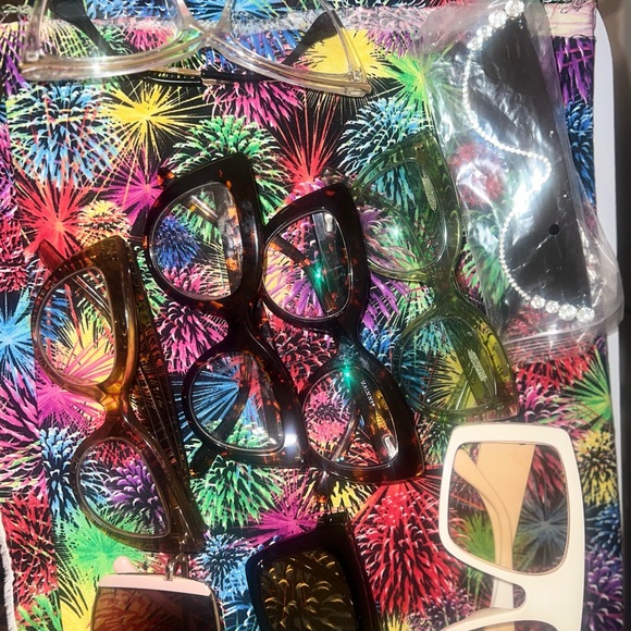 Multiples Assorted Colorful Glasses Set - Picture 2 of 4